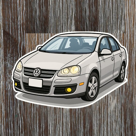 VOLKSWAGEN JETTA MK5 2005-2010 Vinyl Sticker - Picture 1 of 1